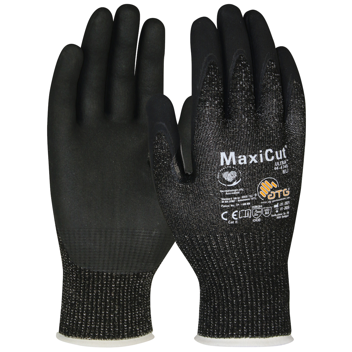 #44-4745 PIP® MaxiCut® Ultra™ Nitrile Coated MicroFoam Seamless Knit cut level A4 Gloves