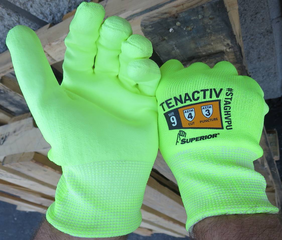 TenActiv™ STXFNVB Anti-Impact A5 Cut-Resistant Foam Nitrile Coated Work  Safety Gloves, ANSI Level 3 High Impact Resistant A5 Gloves