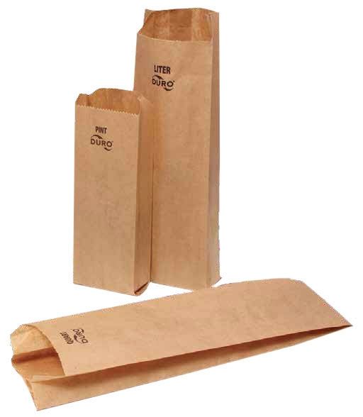 40032 Duro Hilex Poly Pint Liquor Kraft Virgin Paper Bags
