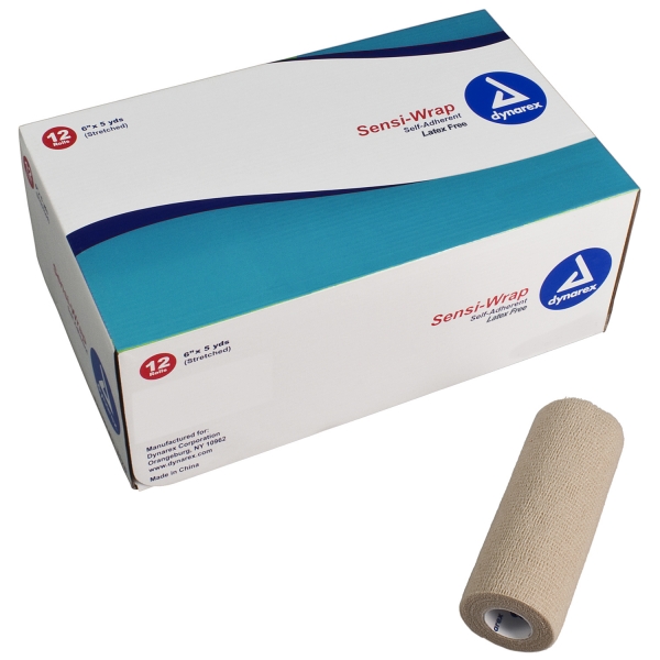 3191 Dynarex®乳胶无感觉包装6 ' x 5码卷